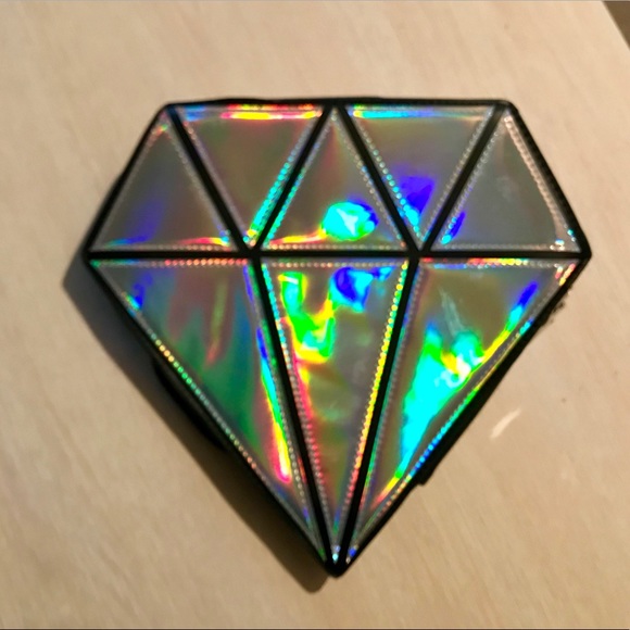 Dolls Kill Handbags - Holographic Diamond clutch